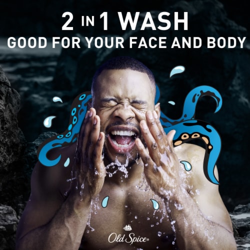 Old Spice Cleansing Body Wash for Men, 24/7 Shower Clean, 2 in 1 Face and Body Wash Perspective: bottom