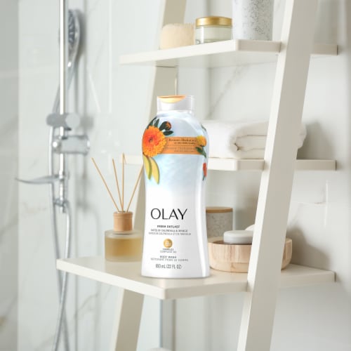 Olay Fresh Outlast Calendula & Mango Body Wash Perspective: bottom