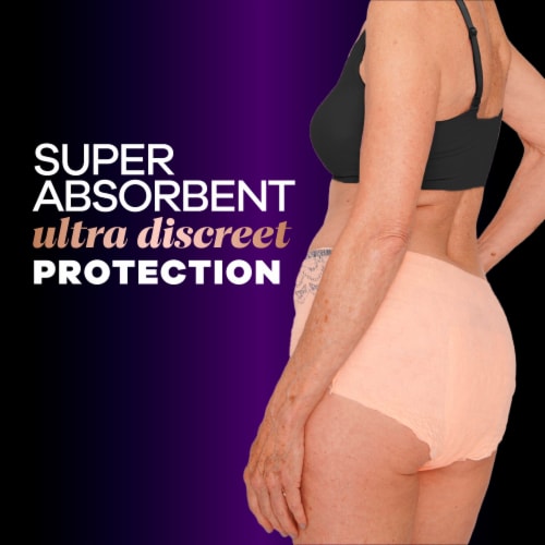 Always Discreet Boutique High-Rise Small/Medium Maximum Protection Incontinence Underwear Perspective: bottom