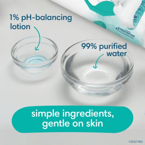 Pampers Aqua Pure Sensitive Baby Wipes Perspective: bottom