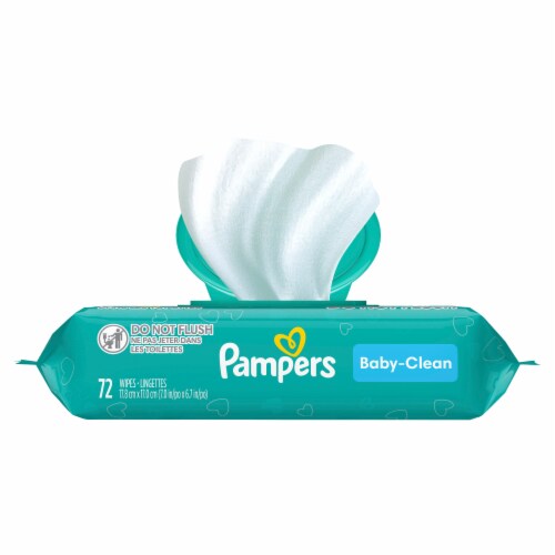 Pampers Fresh Scented Baby Clean Wipes Perspective: bottom