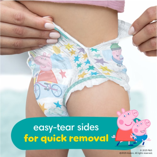 Pampers Easy Ups Size 6 4T-5T Girls Training Underwear Perspective: bottom