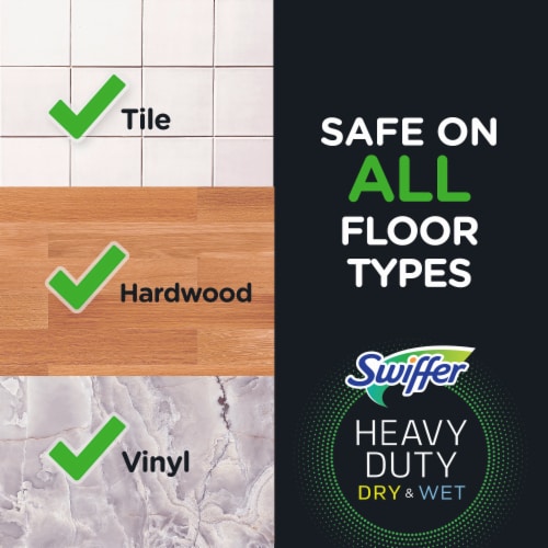 Swiffer Sweeper Heavy Duty Multi-Surface Dry Cloth Refills Perspective: bottom