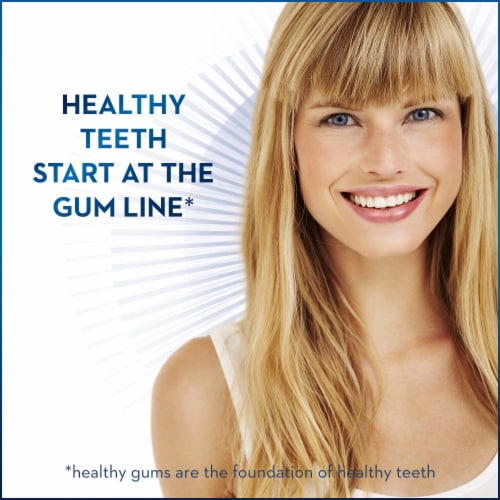 Crest Enamel Repair & Gum Advanced Whitening Anticavity Fluoride Toothpaste Perspective: bottom