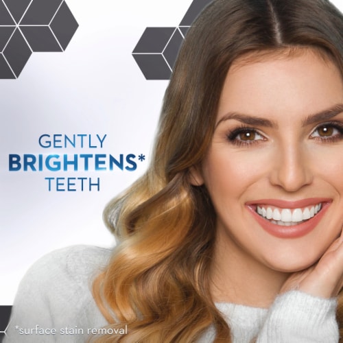 Crest Invigorating Mint 3D White Whitening Therapy Charcoal Deep Clean Fluoride Toothpaste Perspective: bottom