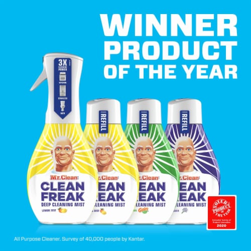 Mr. Clean Gain Original Scent Deep Cleaning Mist Multi-Surface Spray Starter Kit Perspective: bottom