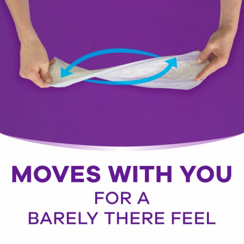 Always Discreet Extra Heavy Long Incontinence and Postpartum Pads Perspective: bottom