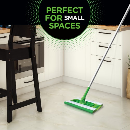 Swiffer Sweep + Mop, Dry Pads Refill, Floor Cleaner, Cleaning Cloths, Heavy Duty, Pet, 20ct Perspective: bottom