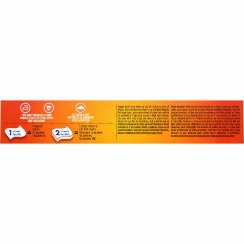 Bounce Fresh Linen Scented Fabric Softener Dryer Sheets Perspective: bottom