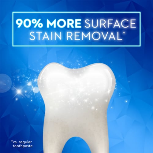 Crest 3D White Advanced Radiant Mint Teeth Whitening Toothpaste Perspective: bottom