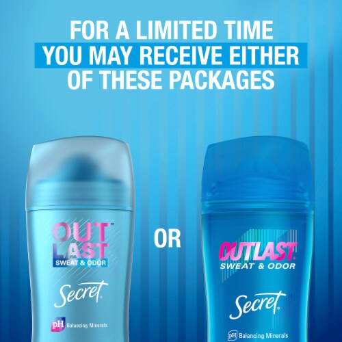 Secret Outlast Completely Clean Invisible Solid Antiperspirant Deodorant Perspective: bottom