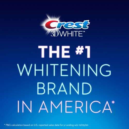 Crest 3D White Radiant Mint Teeth Whitening Toothpaste Perspective: bottom