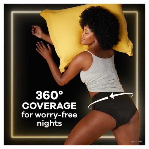 Always® ZZZ Size 6 Overnight Pads with Wings Perspective: bottom