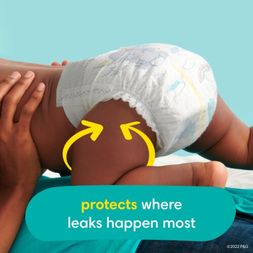 Pampers Swaddlers Size 2 Baby Diaper Perspective: bottom