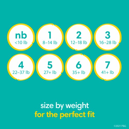 Pampers Swaddlers Diaper Size 3 Perspective: bottom