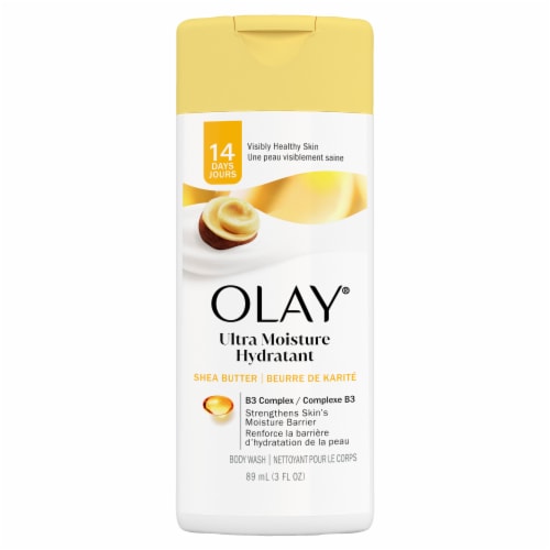 Olay® Ultra Moisture Outlast® Shea Butter Body Wash Travel Size Perspective: bottom