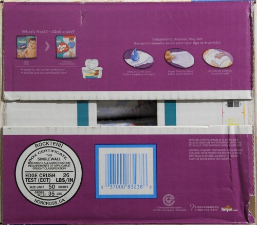 Pampers Cruisers Size 5 Diapers Perspective: bottom