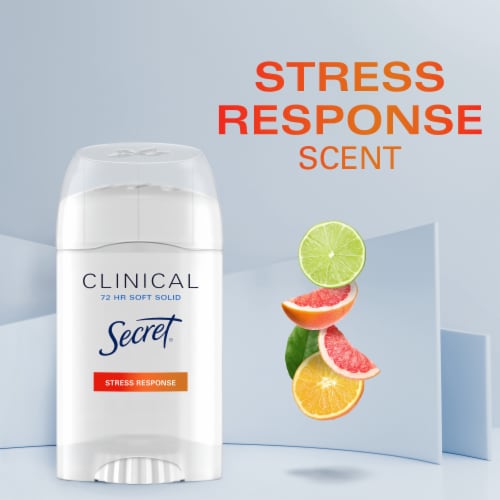 Secret Clinical Strength Soft Solid Antiperspirant and Deodorant for Women, Stress Response Perspective: bottom