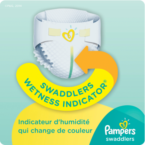 Pampers Swaddlers Size N Diapers Perspective: bottom