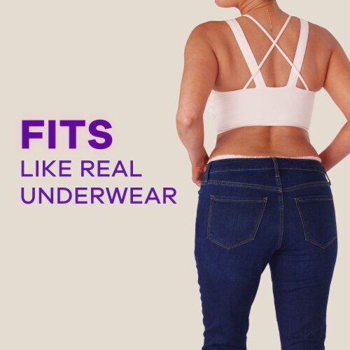 Always Discreet Boutique XXL Maximum Protection Unscented Incontinence Underwear Perspective: bottom