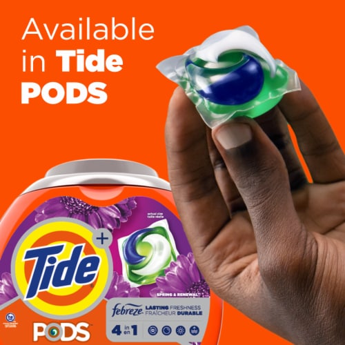 Tide Plus Febreze Freshness Spring & Renewal Turbo Clean Liquid Laundry Detergent Perspective: bottom