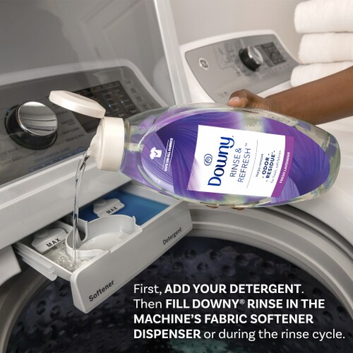 Downy HE Compatible Fresh Lavender Rinse & Refresh Laundry Odor Remover and Fabric Softener Perspective: bottom
