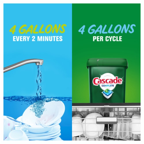 Cascade® Complete Lemon Scent Dishwasher Detergent ActionPacs Perspective: bottom