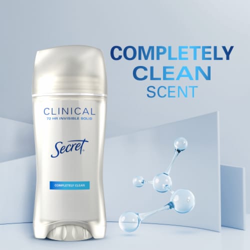 Secret Clinical Strength Invisible Solid Antiperspirant and Deodorant for Women Perspective: bottom