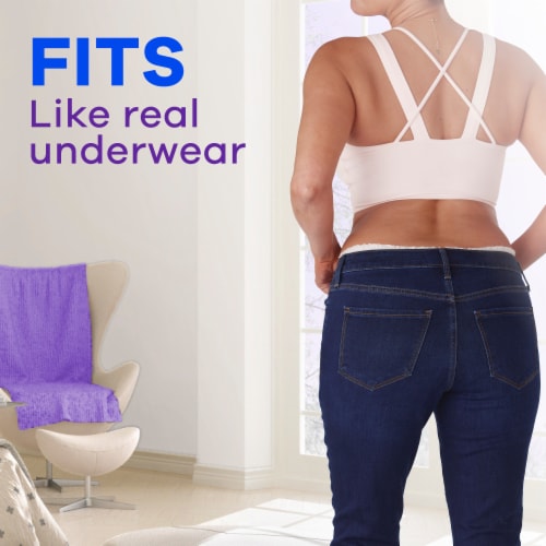 Always Discreet Adult Incontinence & Postpartum Underwear for Women Maximum Large Perspective: bottom