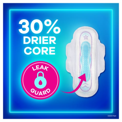 Always® Ultra Thin Size 3 Extra Long Unscented Super Pads with Flexi-Wings™ Perspective: bottom