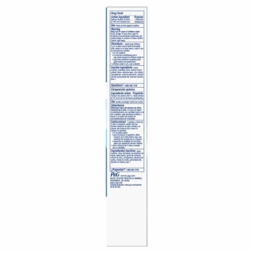 Crest Whitening Plus Deep Clean Effervescent Mint Toothpaste Perspective: bottom