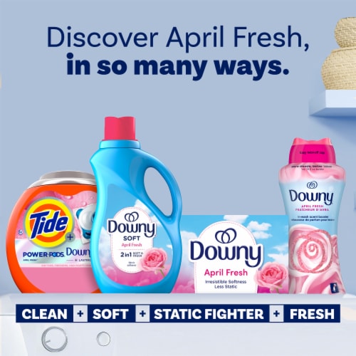 Downy April Fresh Dryer Sheets Perspective: bottom