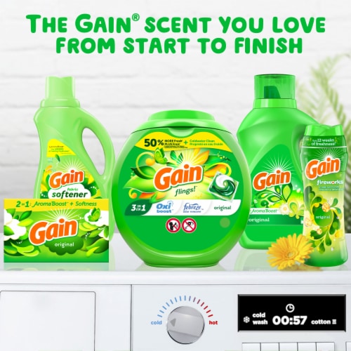 Gain Original Scent Dryer Sheets Perspective: bottom