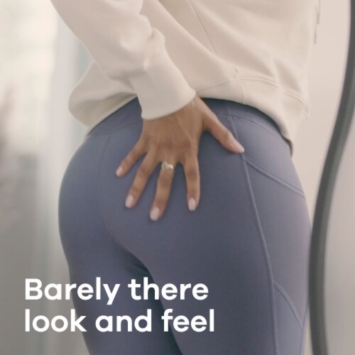 Always Discreet Incontinence and Postpartum Moderate Long Size 4 Pads Perspective: bottom