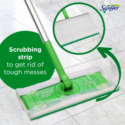 Swiffer Sweeper Dry and Wet Multi Surface Floor Cleaner Sweeping and Mopping Starter Kit Perspective: bottom