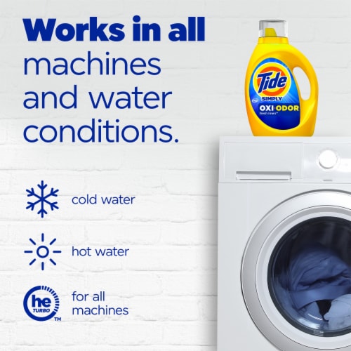 Tide Simply Odor Rescue Fresh Linen Liquid Laundry Detergent Perspective: bottom