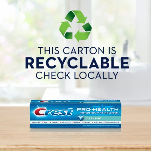 Crest Pro-Health Clean Mint Toothpaste Perspective: bottom
