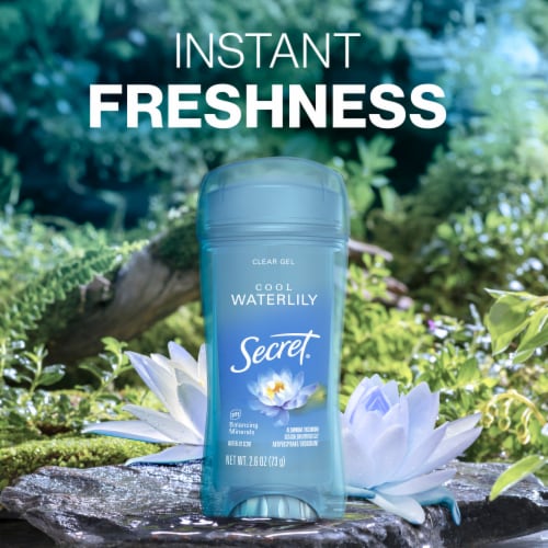 Secret Fresh Waterlily Clear Gel Antiperspirant and Deodorant Perspective: bottom