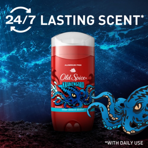 Old Spice for Men Aluminum-Free Deodorant Krakengard Scent Perspective: bottom