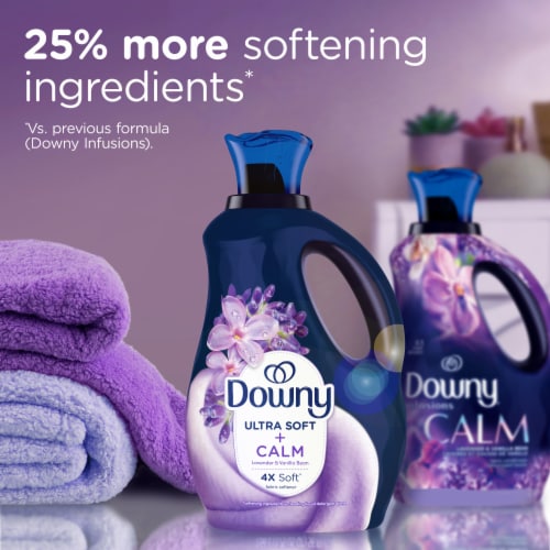 Downy Infusion Lavender & Vanilla Bean Liquid Fabric Conditioner Fabric Softener Perspective: bottom