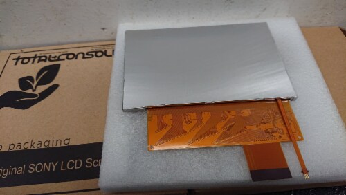 TOTALCONSOLE LCD Screen Replacement for PSP 1000 1001 Series w/Backlight & Cushion Gasket Perspective: bottom