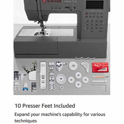 SINGER 6700C Heavy Duty Electric Sewing Machine w/ 411 Stitch Applications, Grey Perspective: bottom