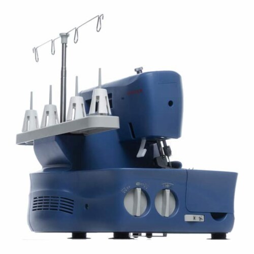 Singer S0230 Serger Sewing Machine w/Included Accessory Kit & Free Arm, Blue Perspective: bottom
