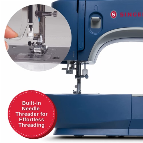 SINGER M3330 Making the Cut 97 Application Sewing Machine with Accessories, Blue Perspective: bottom