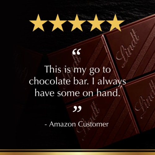 Lindt EXCELLENCE Sea Salt Dark Chocolate Candy Bar Perspective: bottom