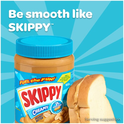 Skippy® Creamy Peanut Butter Spread Perspective: bottom