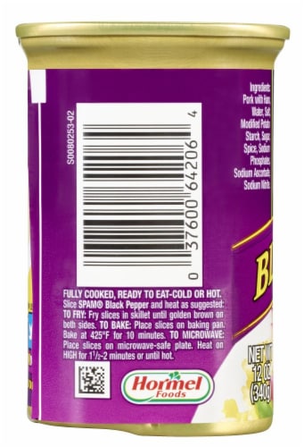 SPAM Black Pepper Canned Meat Perspective: bottom