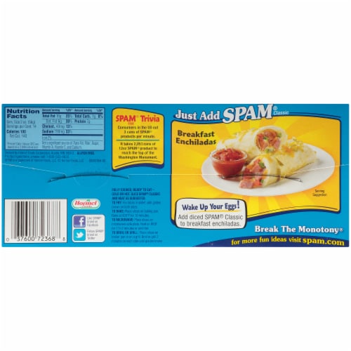 Spam® Classic Canned Meat Perspective: bottom