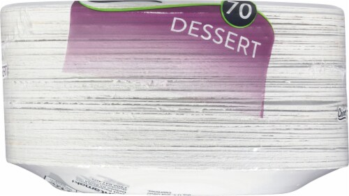 Chinet® Classic Dessert Paper Plates - White Perspective: bottom