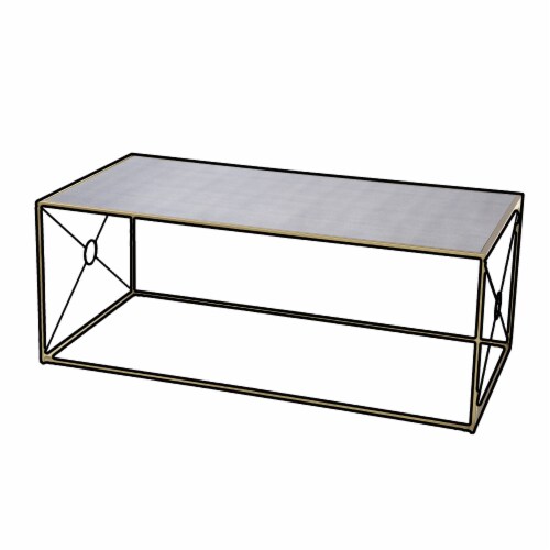 Larden Mirror-Top Cocktail Table Perspective: bottom